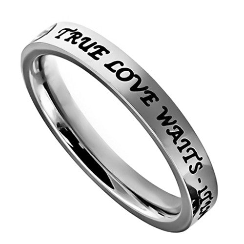 Spirit & Truth, True Love Waits Heart Solitaire Purity Ring