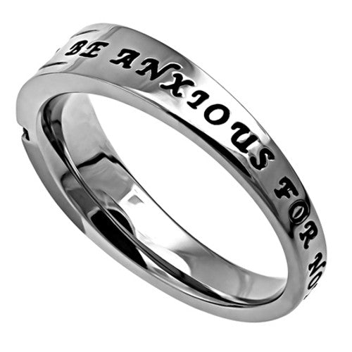 Anxious For Nothing Philippians Ring