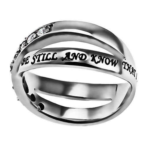 Christian Criss Cross Ring Be Still