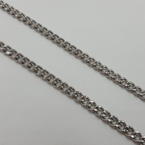 Stainless Steel Curb Necklace For Boys