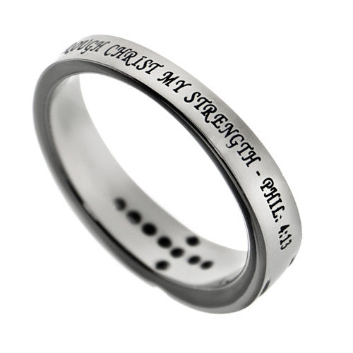 Christ My Strength Philippians Ring
