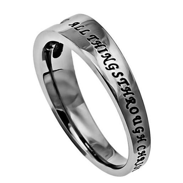 Christ My Strength Philippians 413 Ring