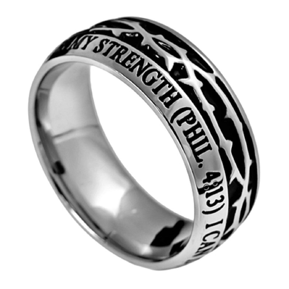 Christ My Strength Philippians Ring