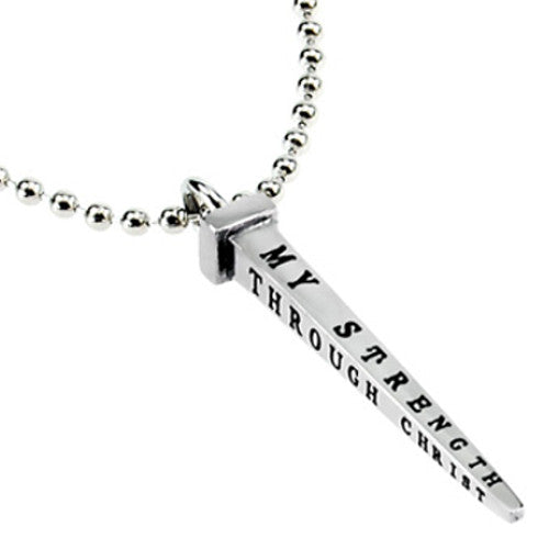 Philippians 4:13 Nail Cross Jewelry
