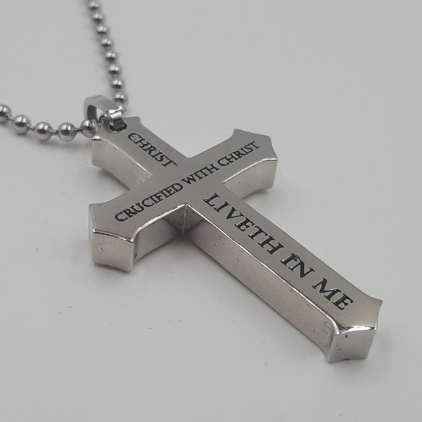 Crucified With Christ Crown Of Thorns Cross Necklace