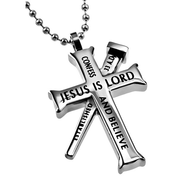 Jesus Is Lord Romans Necklace