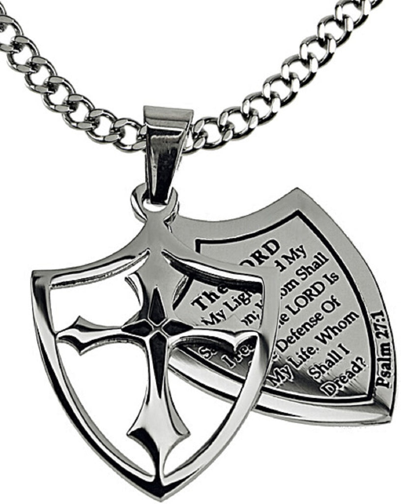 The Lord Is My Light Psalm Necklace