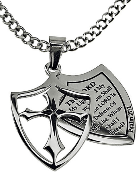 The Lord Is My Light Psalm Necklace
