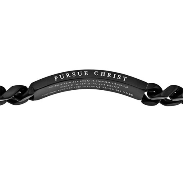 Man Of God 1 Timothy 611 Black Bracelet