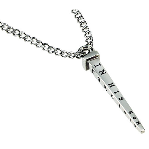 Christian Nail Cross Necklace John 3:16