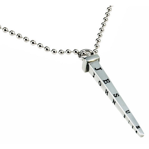 Men's Cross Necklace Nails John 3 16
