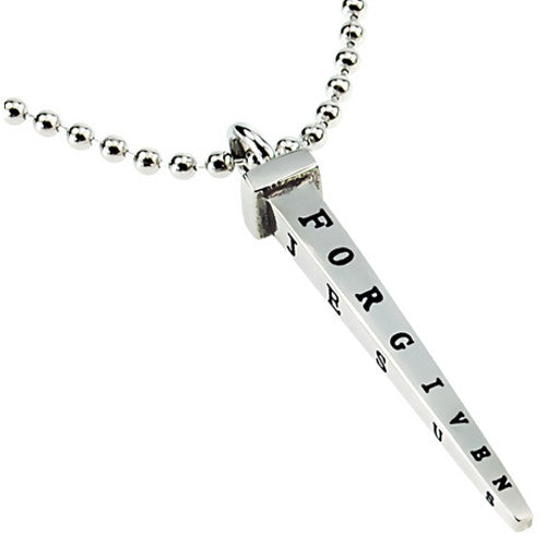 Men's Nail Cross Necklace John 3:16