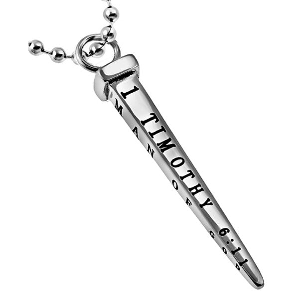 Cross Nail Pendant Man of God
