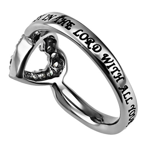 Proverbs 3:5 Ring Trust