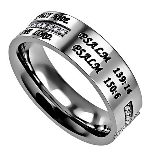 Psalm 150 Bible Verse Inscription Ring