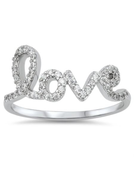 Sparkling Love CZ Ring