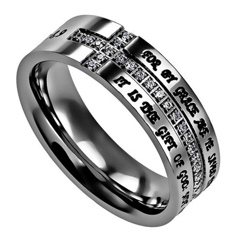 Saved By Grace Ring