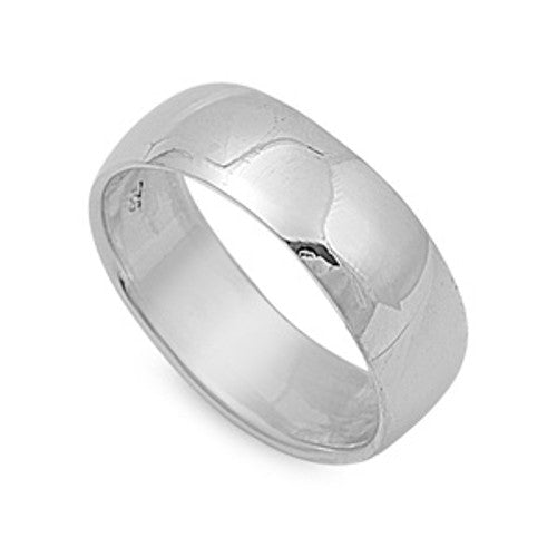 Sterling Silver Engraved JESUS Ring 8 mm Wide