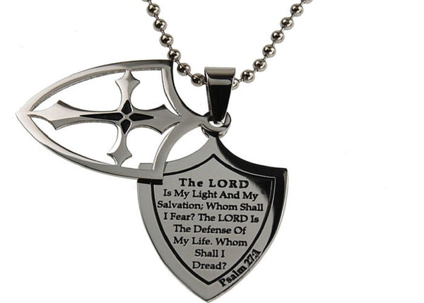 The Lord Is My Light Psa Necklace