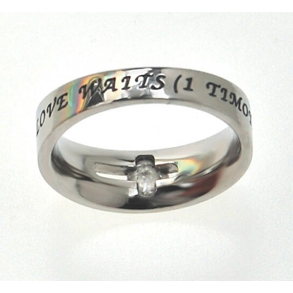 True Love Waits 1 Timothy 412 Ring