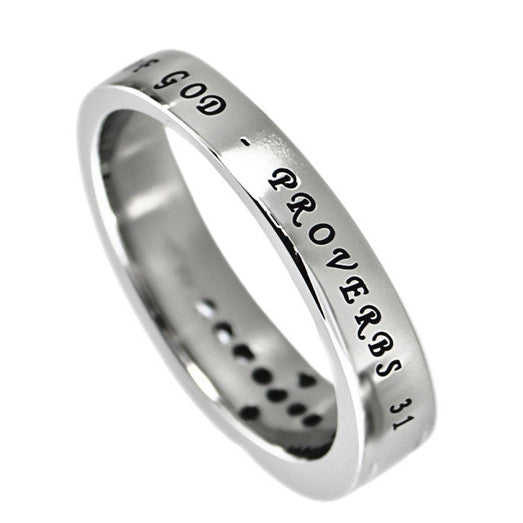 Woman Of God Proverbs Ring