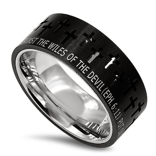 Armor of God Black Ring Ephesians 6 Religious
