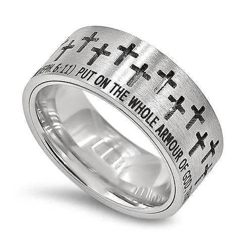 Armor of God Ephesians 6 Cross Ring