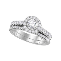 14kt white gold womens egl certified round diamond solitaire bridal wedding engagement ring set 1 cttw106268