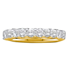 14kt yellow gold womens round channel set diamond 4.5mm wedding band 1.00 cttw40819