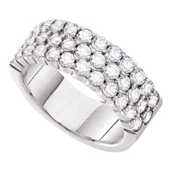 14kt white gold womens round diamond wedding band ring 1 1/2 cttw54711