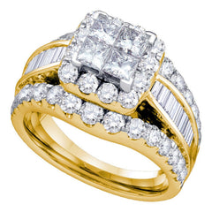 14kt yellow gold womens princess diamond princess bridal wedding engagement ring 1.00 cttw67238
