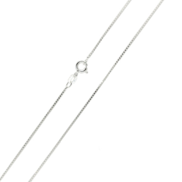 925 Sterling Silver Box Chain Necklace for Women Thin