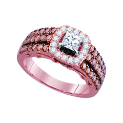 14kt rose gold womens princess diamond solitaire bridal wedding engagement ring 1 1/2 cttw98132