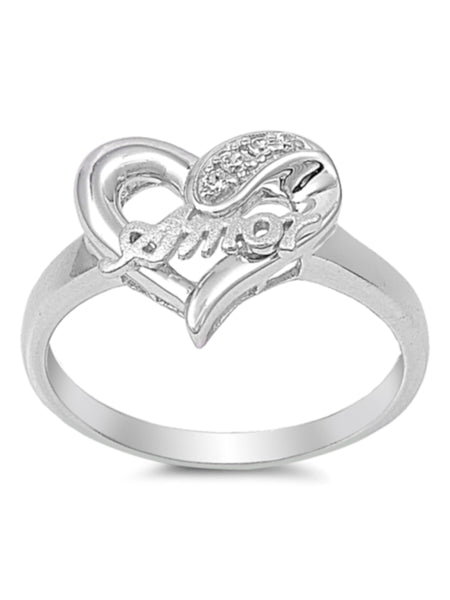 Amor Heart Ring Sterling Silver 925