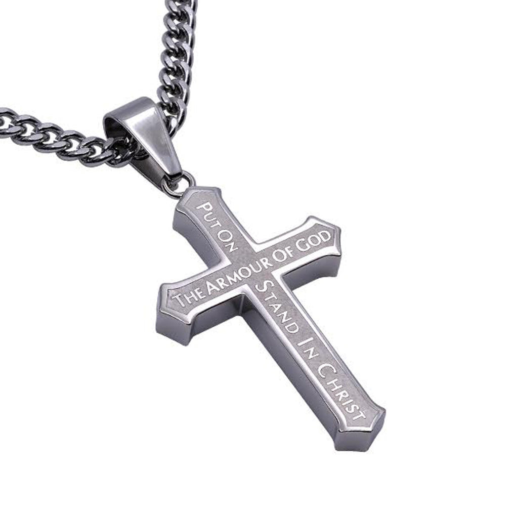 epiphaneia Men's Stainless Steel Cross Necklace Kenya | Ubuy