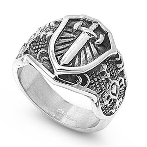 Armor of God Ring Stainless Steel with Jewelry Gift Box
