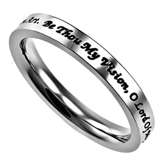 Be Thou My Vision Ring Stainless Steel Band Ring Hymn Inspired