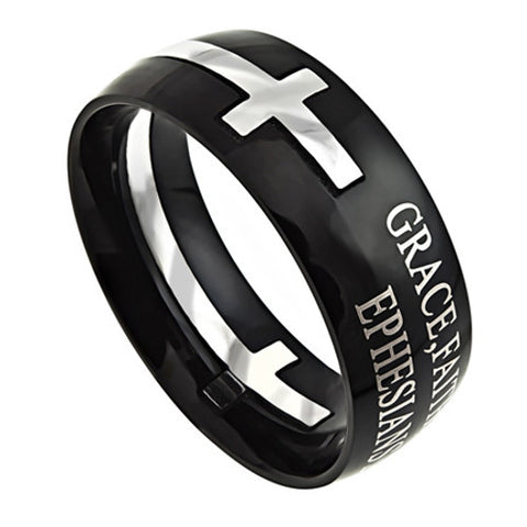 Ephesians 2:8,9 Amazing Grace Ring