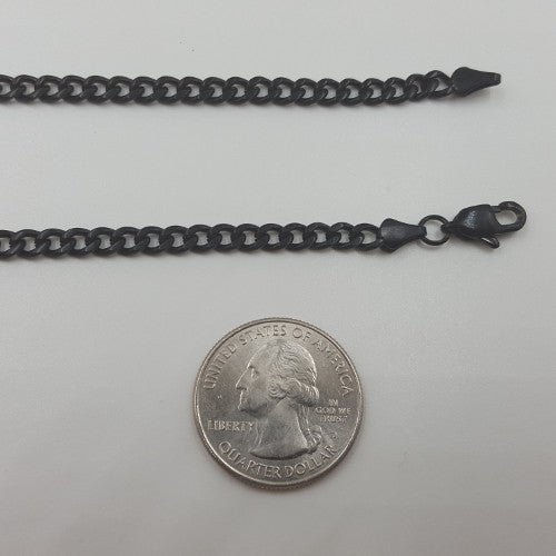 Replacement Black Stainless Steel Chain Necklace