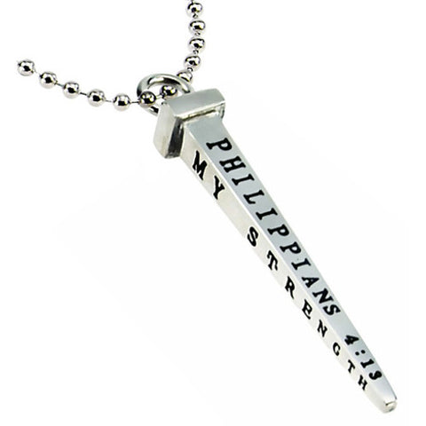 Philippians 4:13 Necklace Nail