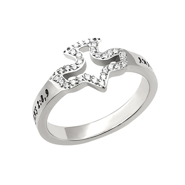 Create in me a clean heart ring Psalm 51 10 religious