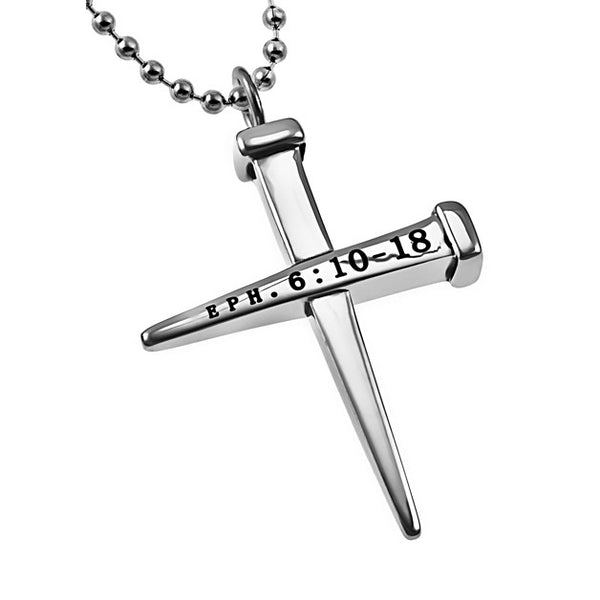 Cross Nail Necklace Armor of God