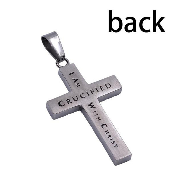 Crucified With Christ Cross Chain Pendant