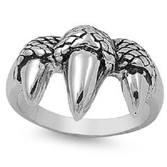 Isaiah 40:31 Eagle Claw Stainless Steel Ring, Christian Bible Jewelry