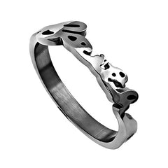 Hand Writing Bible Verse, Faith Hebrews 11:6 Ring, Stainless Steel
