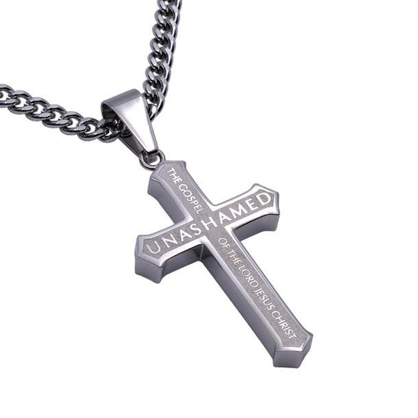 Gospel Men's Metal Cross Necklace