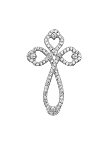 Heart Cross Necklace for Women