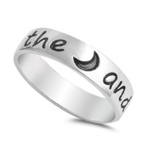 I Heart You To The Moon And Back Ring