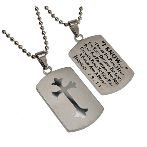 Jeremiah 29 11 hot sale cross necklace