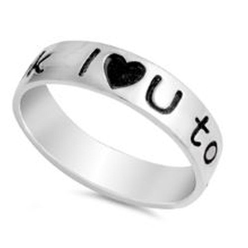 I Love You to the Moon and Back Ring